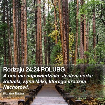 Rodzaju 24:24 POLUBG Bible Verse Image