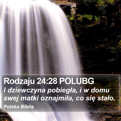 Rodzaju 24:28 POLUBG Bible Verse Image