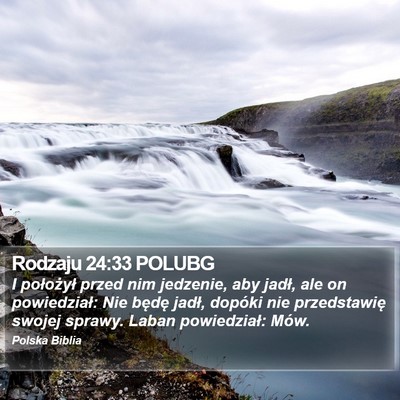 Rodzaju 24:33 POLUBG Bible Verse Image