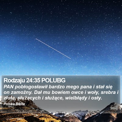 Rodzaju 24:35 POLUBG Bible Verse Image
