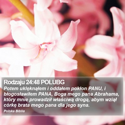 Rodzaju 24:48 POLUBG Bible Verse Image