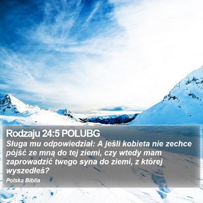 Rodzaju 24:5 POLUBG Bible Verse Image