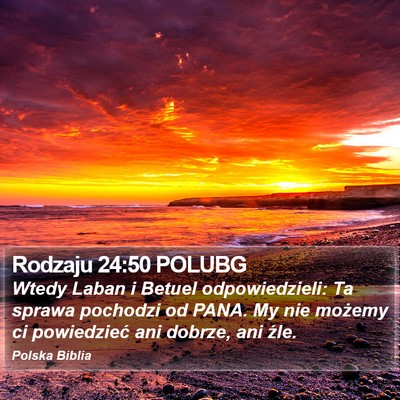 Rodzaju 24:50 POLUBG Bible Verse Image