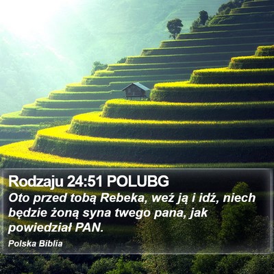 Rodzaju 24:51 POLUBG Bible Verse Image