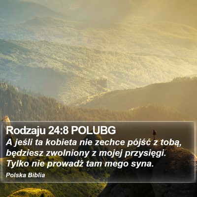 Rodzaju 24:8 POLUBG Bible Verse Image