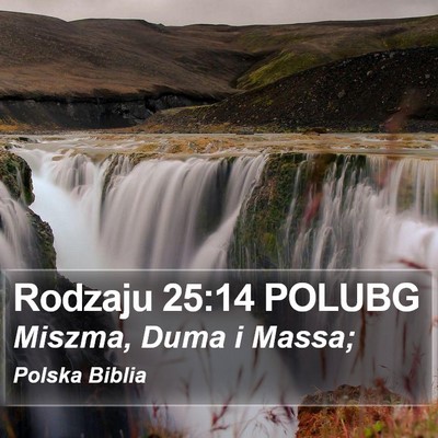Rodzaju 25:14 POLUBG Bible Verse Image