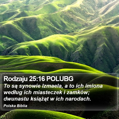 Rodzaju 25:16 POLUBG Bible Verse Image