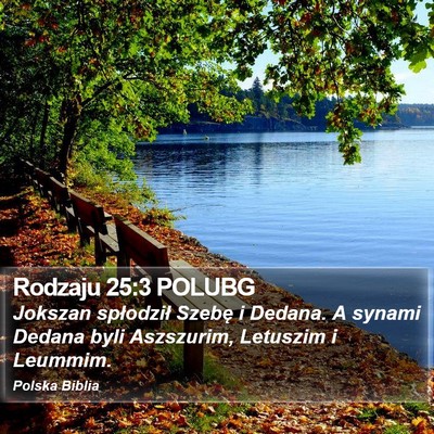 Rodzaju 25:3 POLUBG Bible Verse Image