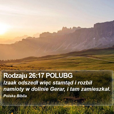 Rodzaju 26:17 POLUBG Bible Verse Image