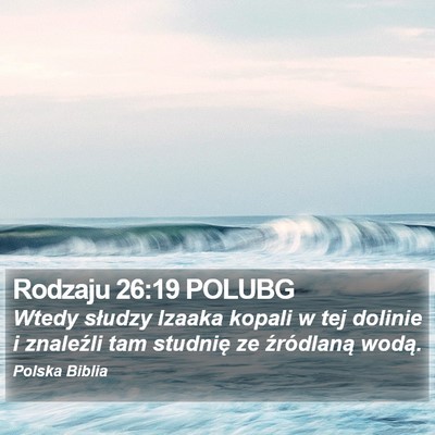 Rodzaju 26:19 POLUBG Bible Verse Image