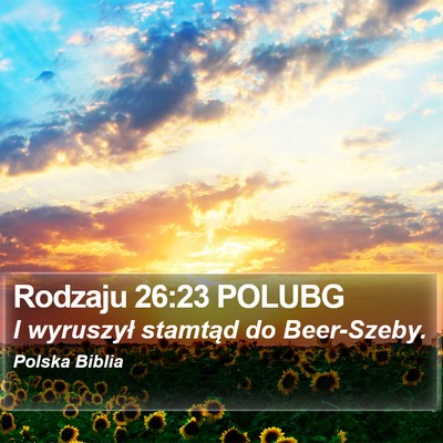 Rodzaju 26:23 POLUBG Bible Verse Image