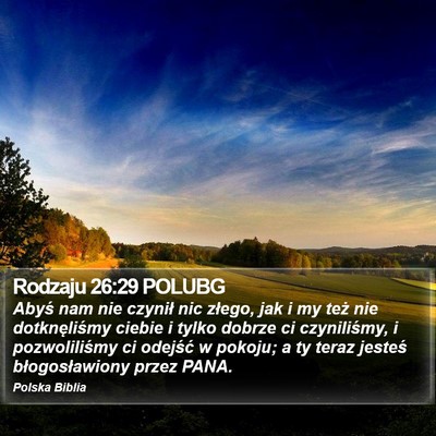 Rodzaju 26:29 POLUBG Bible Verse Image