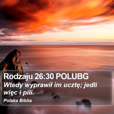 Rodzaju 26:30 POLUBG Bible Verse Image