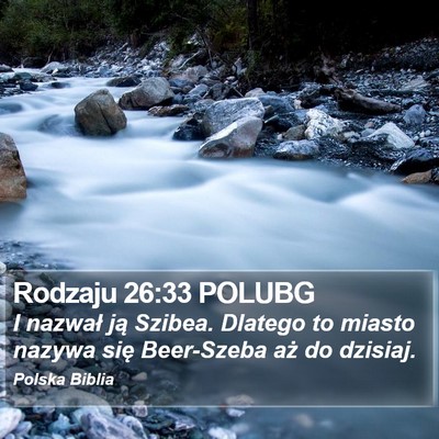 Rodzaju 26:33 POLUBG Bible Verse Image