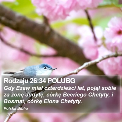 Rodzaju 26:34 POLUBG Bible Verse Image