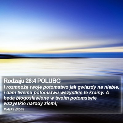 Rodzaju 26:4 POLUBG Bible Verse Image