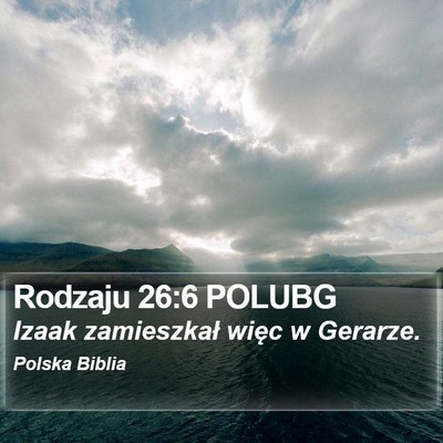 Rodzaju 26:6 POLUBG Bible Verse Image