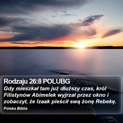 Rodzaju 26:8 POLUBG Bible Verse Image