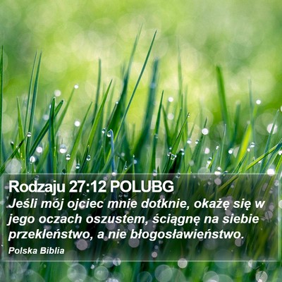 Rodzaju 27:12 POLUBG Bible Verse Image