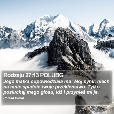 Rodzaju 27:13 POLUBG Bible Verse Image