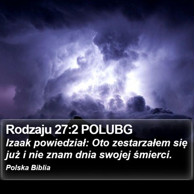 Rodzaju 27:2 POLUBG Bible Verse Image