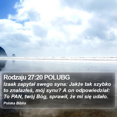 Rodzaju 27:20 POLUBG Bible Verse Image