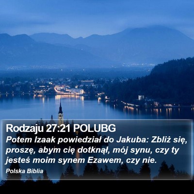 Rodzaju 27:21 POLUBG Bible Verse Image