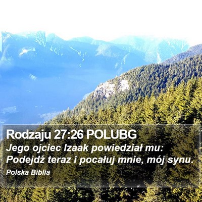 Rodzaju 27:26 POLUBG Bible Verse Image