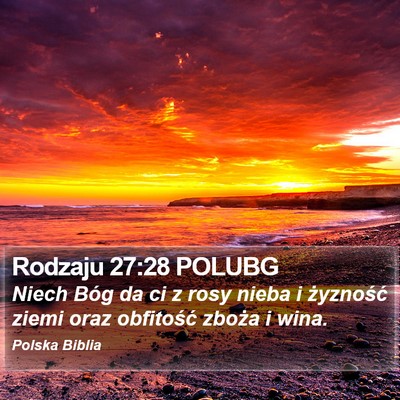 Rodzaju 27:28 POLUBG Bible Verse Image