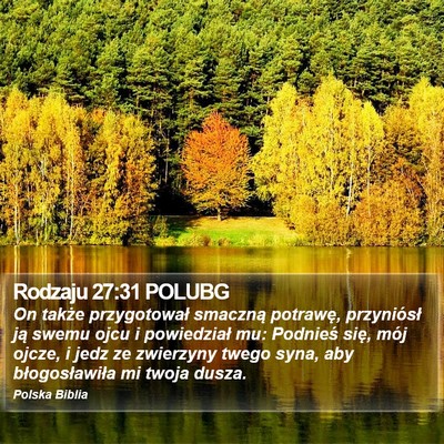 Rodzaju 27:31 POLUBG Bible Verse Image