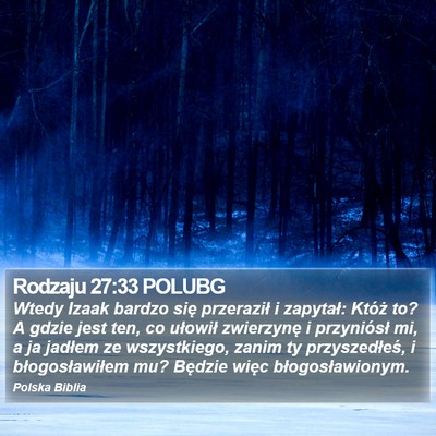 Rodzaju 27:33 POLUBG Bible Verse Image