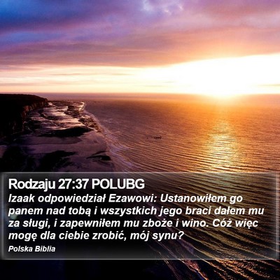 Rodzaju 27:37 POLUBG Bible Verse Image