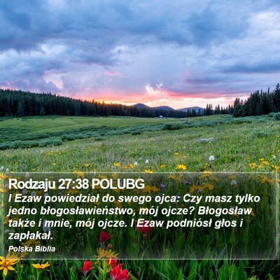 Rodzaju 27:38 POLUBG Bible Verse Image