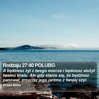 Rodzaju 27:40 POLUBG Bible Verse Image
