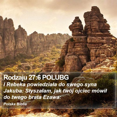 Rodzaju 27:6 POLUBG Bible Verse Image