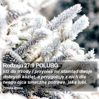 Rodzaju 27:9 POLUBG Bible Verse Image