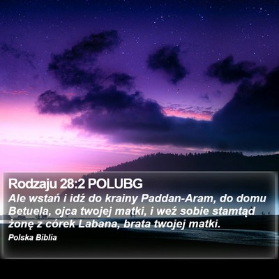 Rodzaju 28:2 POLUBG Bible Verse Image
