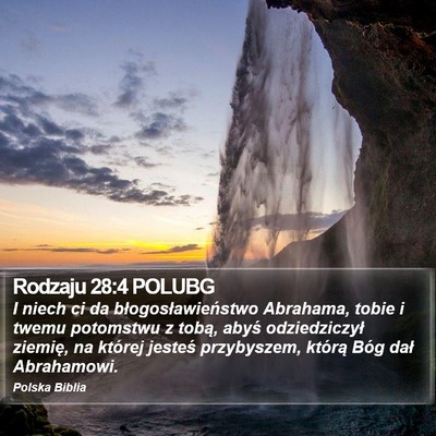 Rodzaju 28:4 POLUBG Bible Verse Image