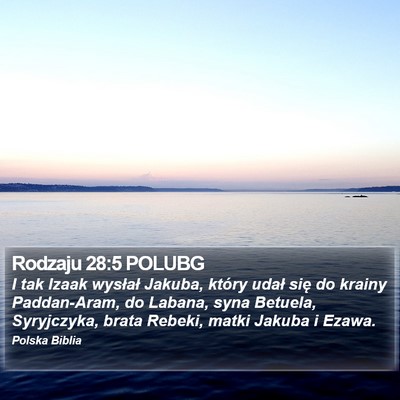 Rodzaju 28:5 POLUBG Bible Verse Image
