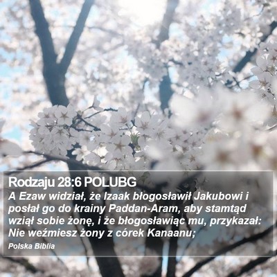 Rodzaju 28:6 POLUBG Bible Verse Image