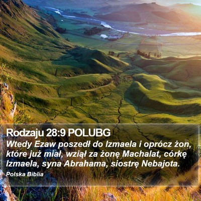 Rodzaju 28:9 POLUBG Bible Verse Image