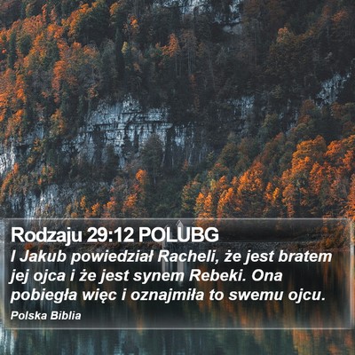 Rodzaju 29:12 POLUBG Bible Verse Image