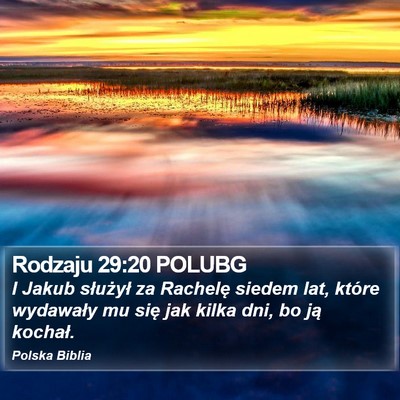 Rodzaju 29:20 POLUBG Bible Verse Image
