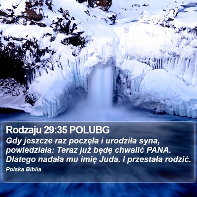 Rodzaju 29:35 POLUBG Bible Verse Image