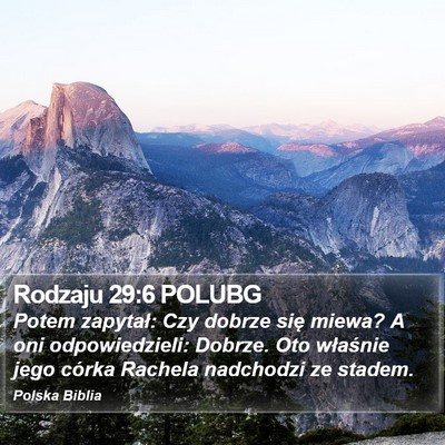 Rodzaju 29:6 POLUBG Bible Verse Image