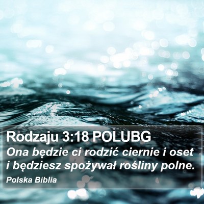 Rodzaju 3:18 POLUBG Bible Verse Image