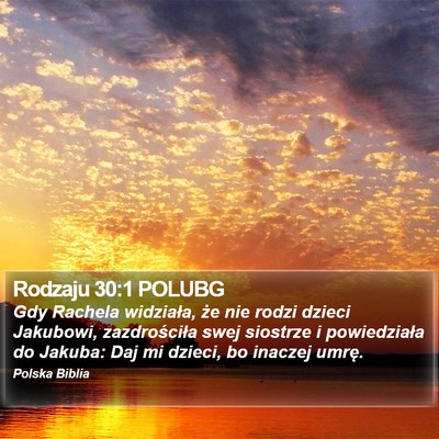 Rodzaju 30:1 POLUBG Bible Verse Image