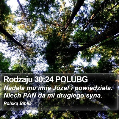 Rodzaju 30:24 POLUBG Bible Verse Image
