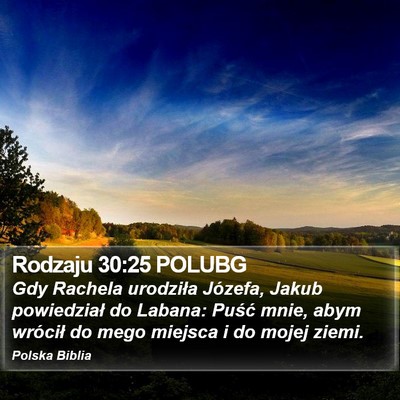 Rodzaju 30:25 POLUBG Bible Verse Image