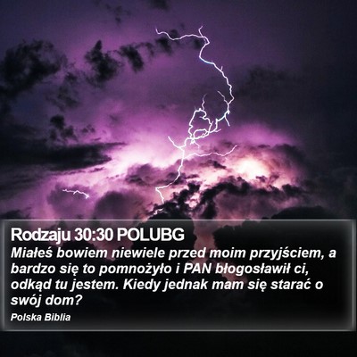 Rodzaju 30:30 POLUBG Bible Verse Image